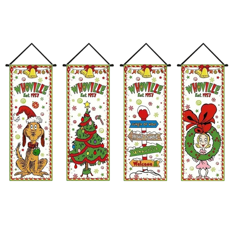 Christmas Door Banners 🎄 | Festive Holiday Decoration for Home & Parties