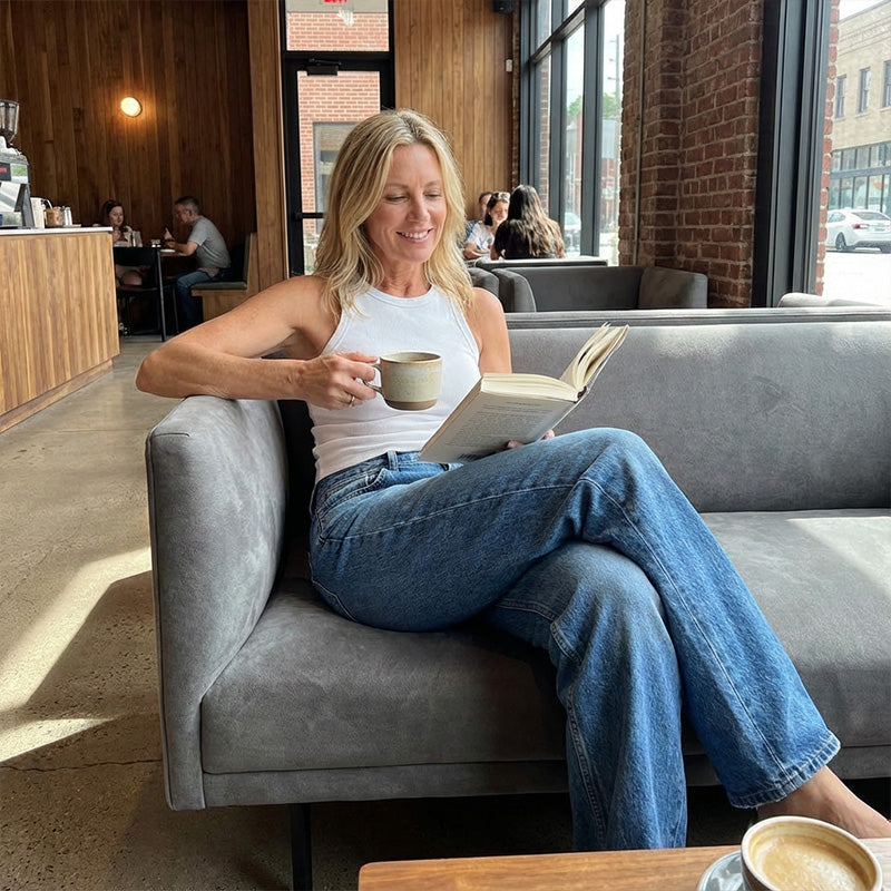 📢📢50%  OFF !! ⏰Effortless Chic Relaxed Fit Wide-Leg Jeans