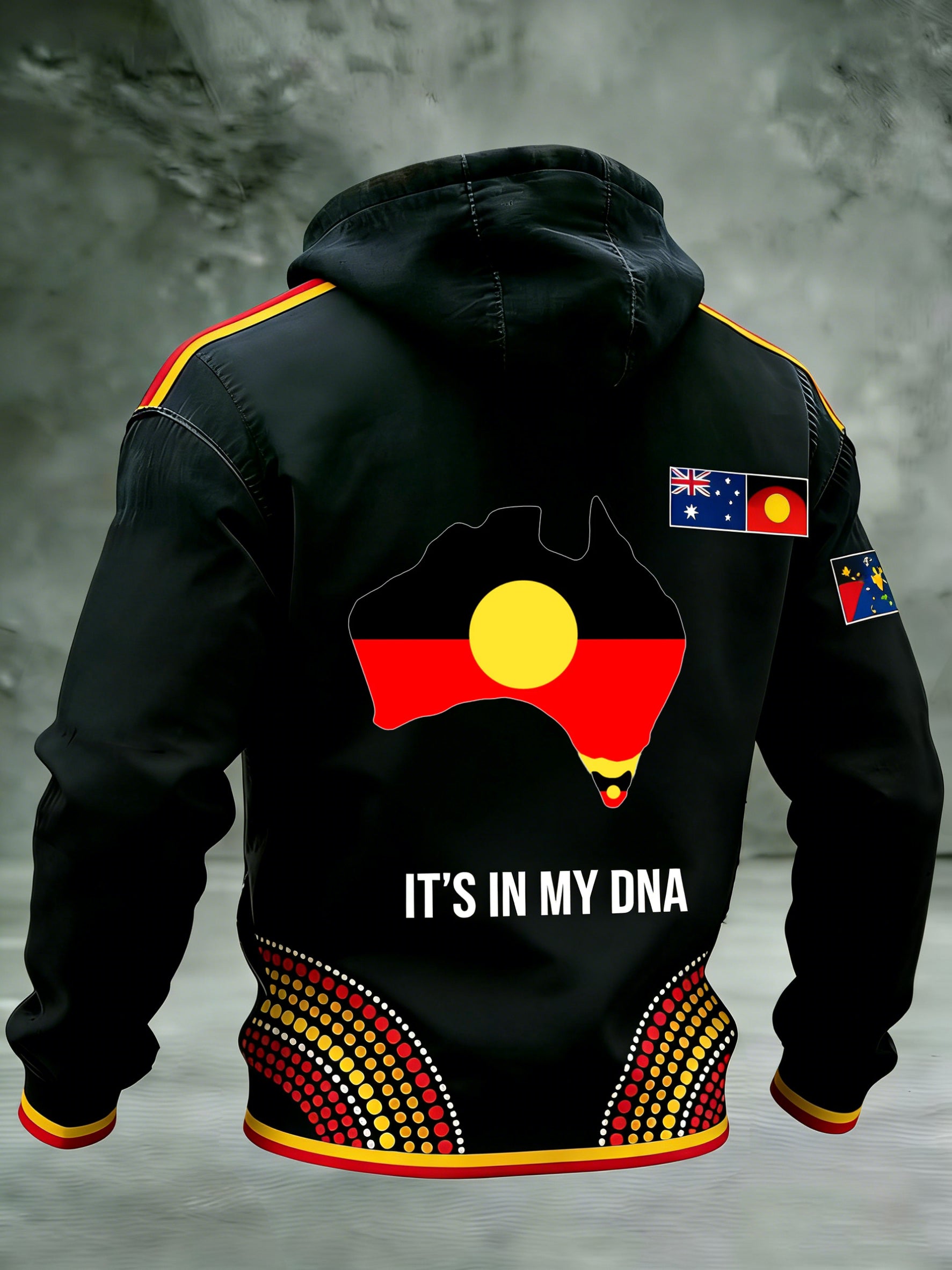 Men's AU Aboriginal Culture IT'S IN MY DNA  Hooded Sweatshirt