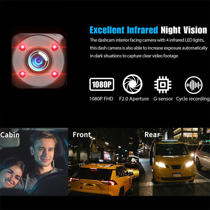 ⏰🚗HD 1080p Car Recorder with Reverse Camera