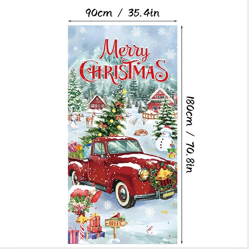 ⏰Christmas Limited Sale 50% OFF!!🎄Christmas Door Cover For Instant Holiday Decor
