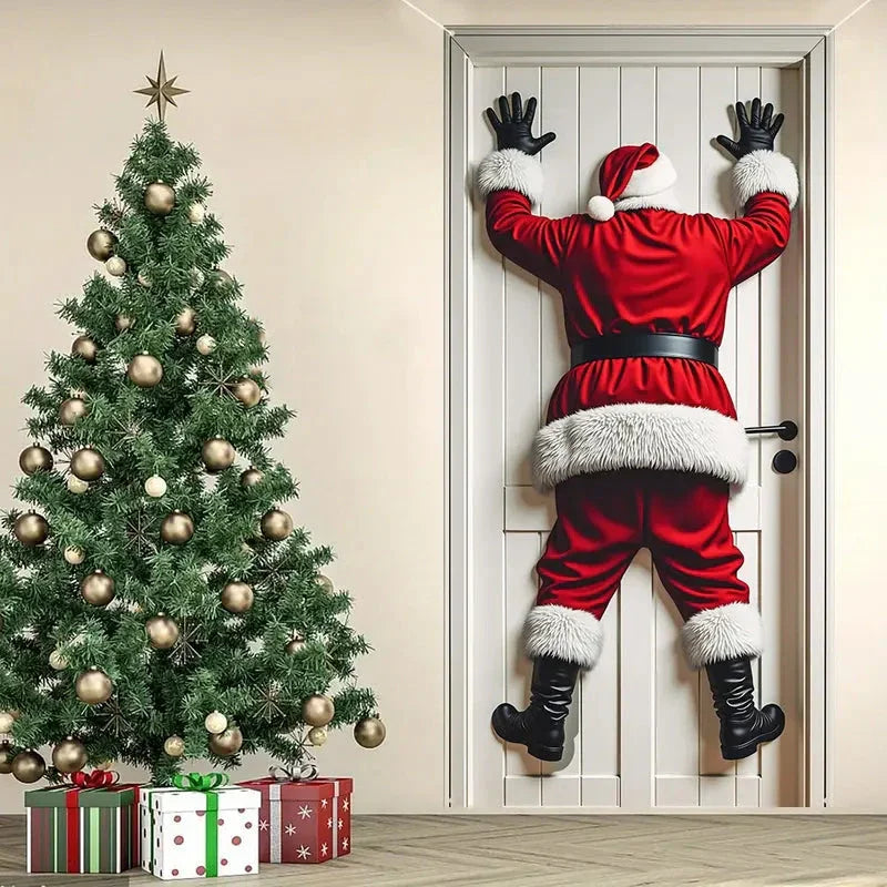 Christmas Door Backdrop Decoration Banner