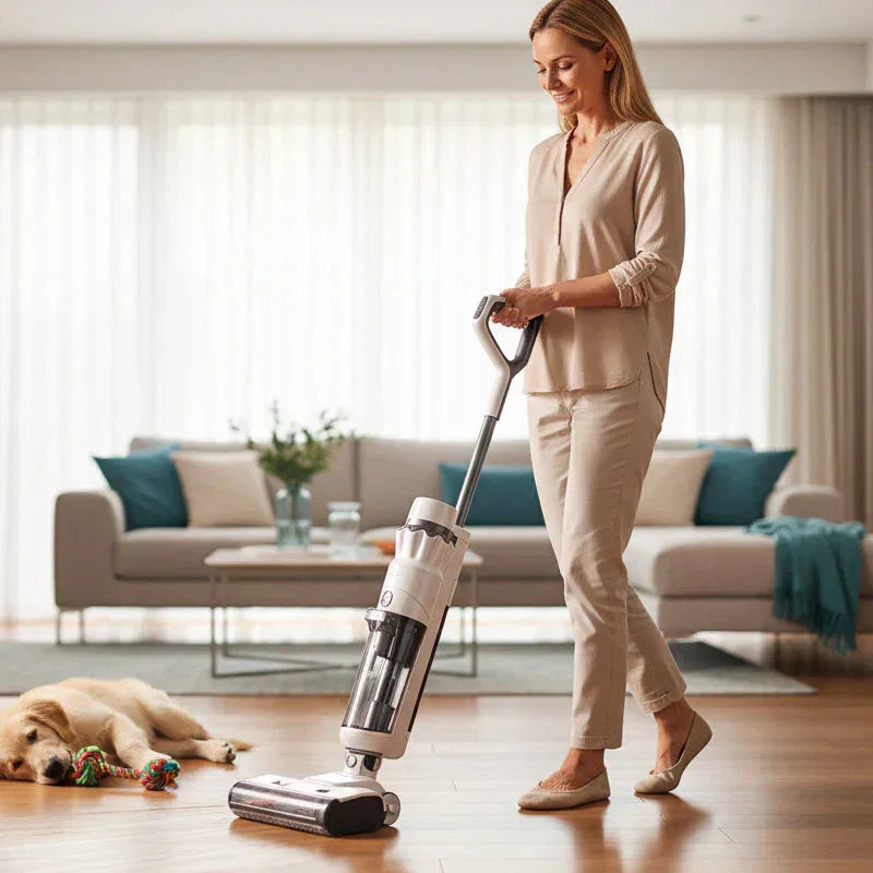 🧹 50% OFF NOW! ✨ Cordless Wet Dry Vacuum – Self-Cleaning Mop, Lightweight for Hard Floors & Handles Pet Hair 🐾✨