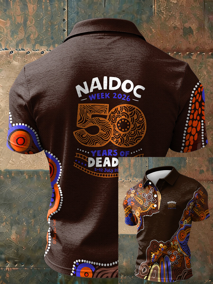 Men's AU Aboriginal Culture Printed Casual Tops