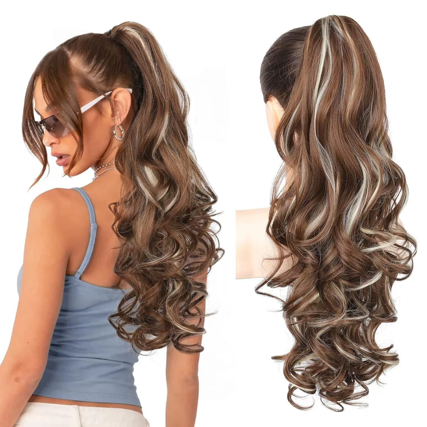 💜New Arrival💜Clip-on Wavy Ponytail Extension