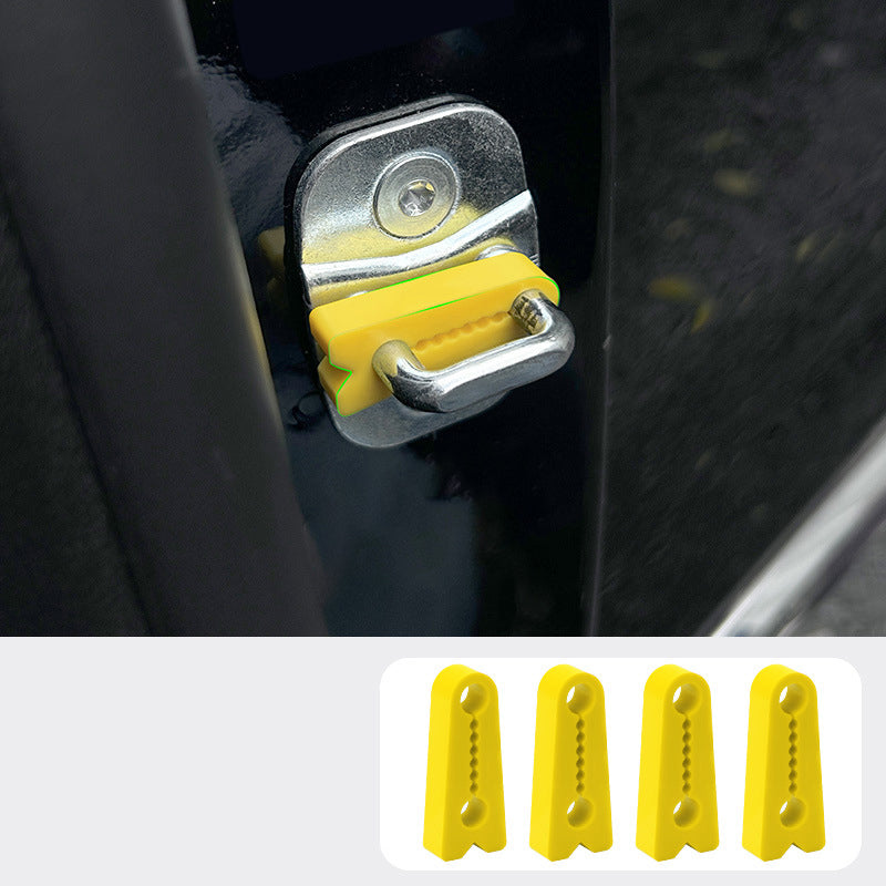 🚗 BUY 3 GET 5! ✨ Silicone Car Door Lock Damper Pads - Noise-Reducing Sealing with Self-Adhesive Design for Soft & Quiet Closing 🔇🧤