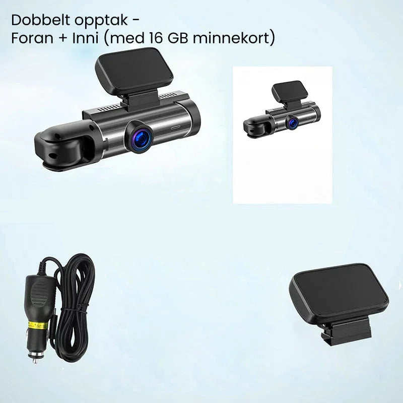 🚗📹Dash cam with 170° wide-angle and 1080p dual lens