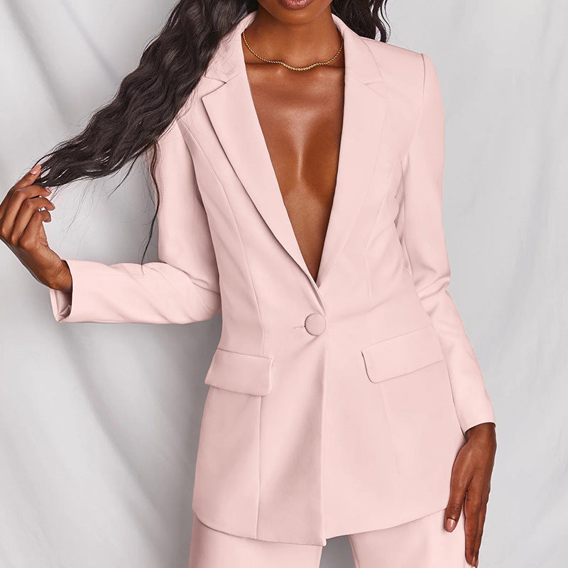 ✨ 2026 New Arrival | Women's Blazer & Wide-Leg Pants Set | Chic Office Look 🔥【-50% OFF】