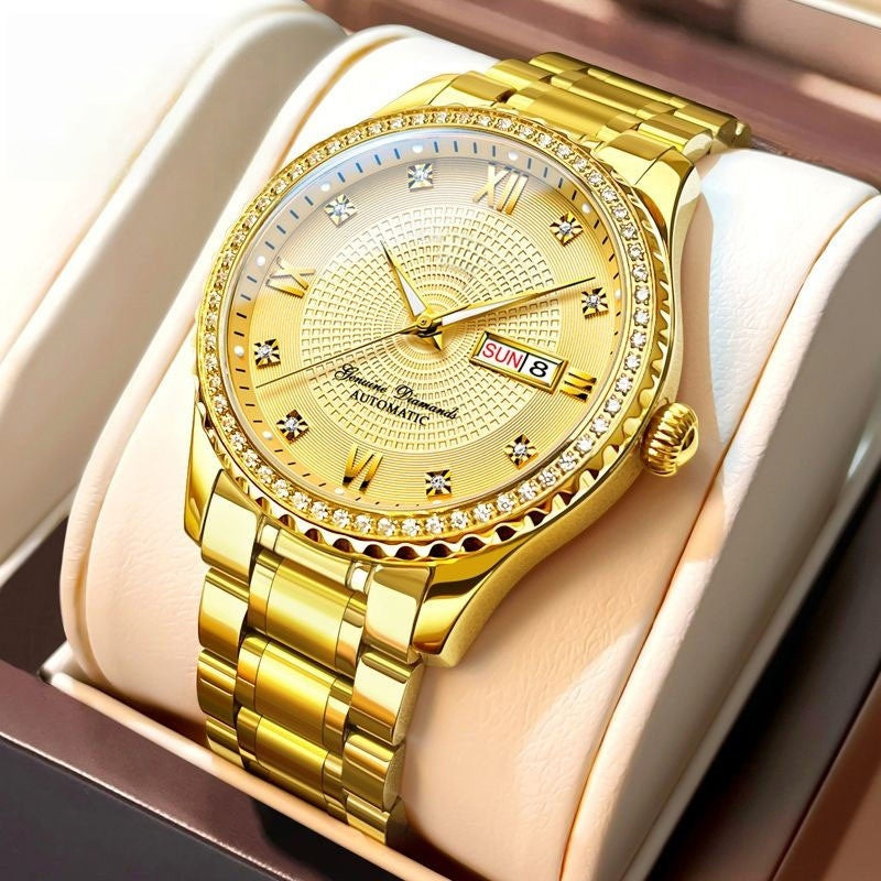 Men's Luminous Display Waterproof Wristwatch