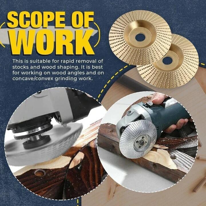 🔥 Limited Time Offer! Premium Wood Carving Disc — Super Sharp & Fast Cutting!