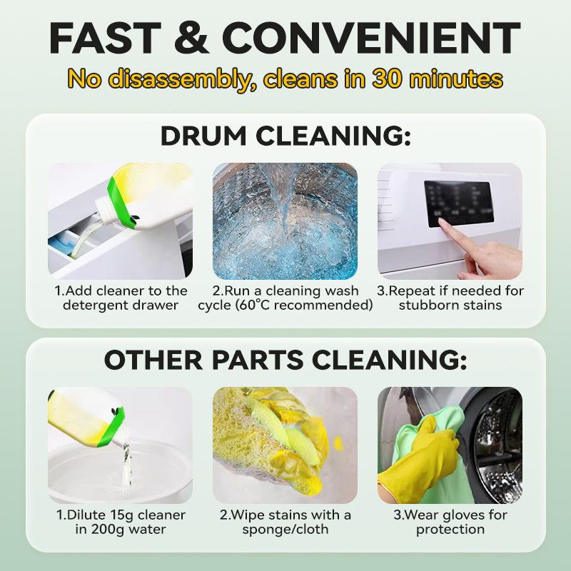 ⚡FLASH SALE!🧼Anti-Odor & Mold Washing Machine Cleaner✨