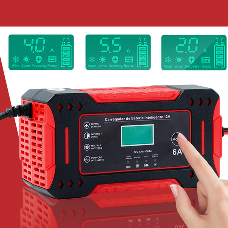 ⏰ Now only 56% off!🔥🛵🔋Smart Battery Charger for Car & Motorcycle