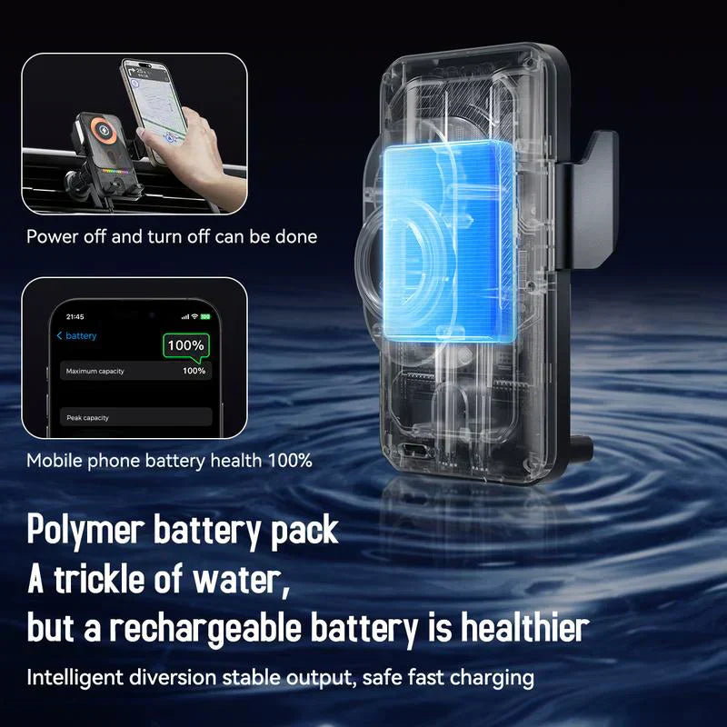 🚗 50% OFF NOW! 📱 2-in-1 Car Phone Holder & Wireless Charger – 360° Rotation, Strong Grip & Fast Charging 🔋