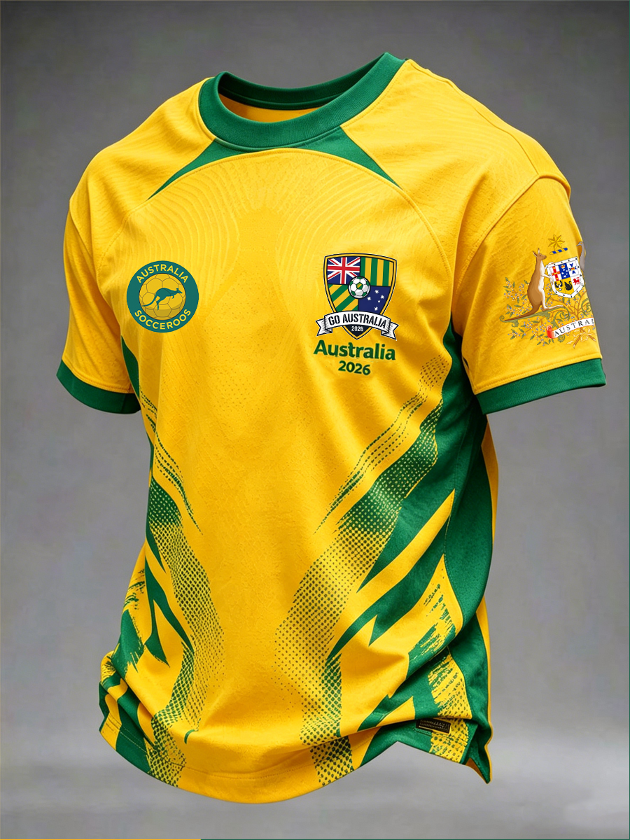 Men's Australian football Lover short sleeves t-shirt