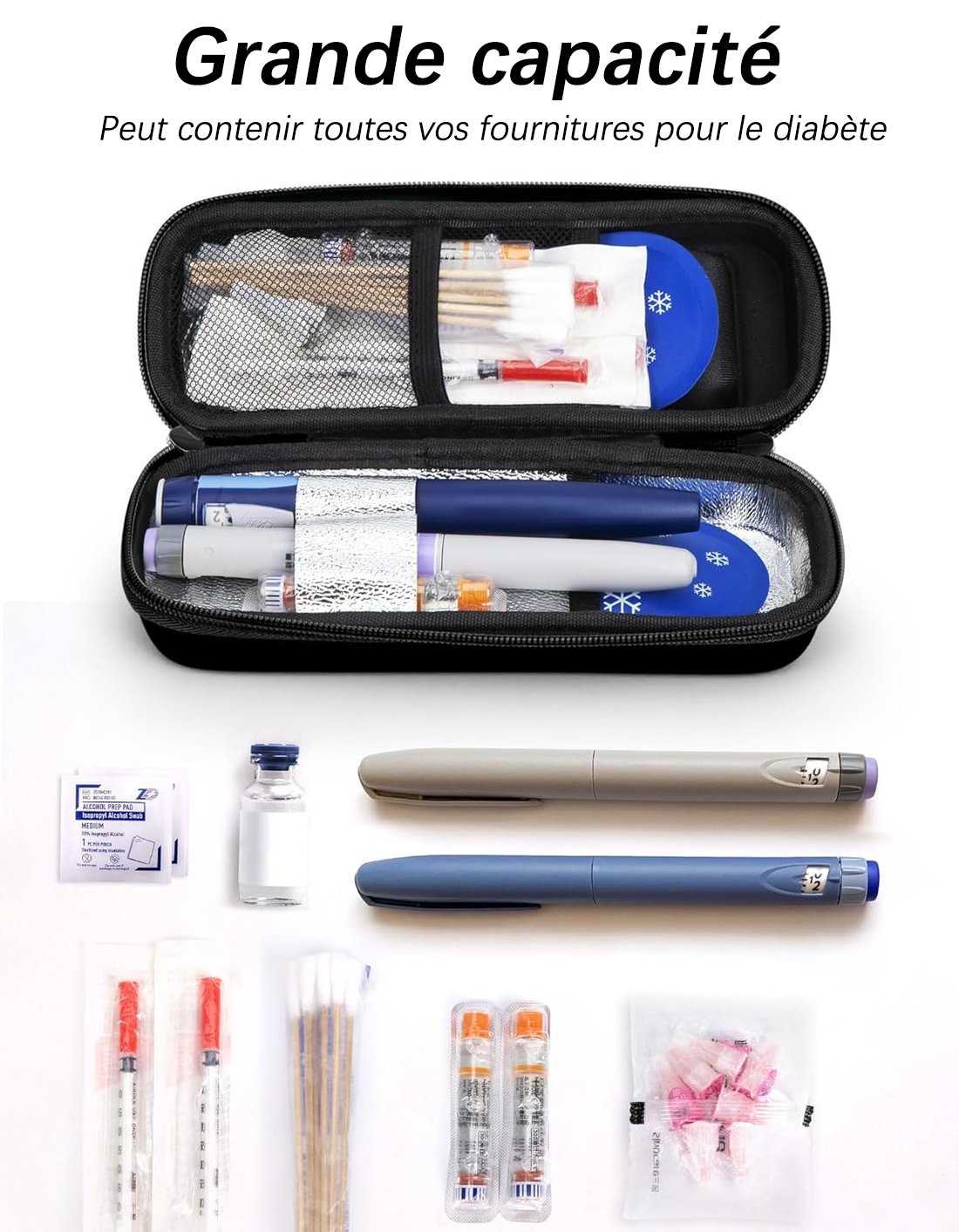 🔥Refrigerant travel kit for insulin with temperature display Temperature monitoring in real time