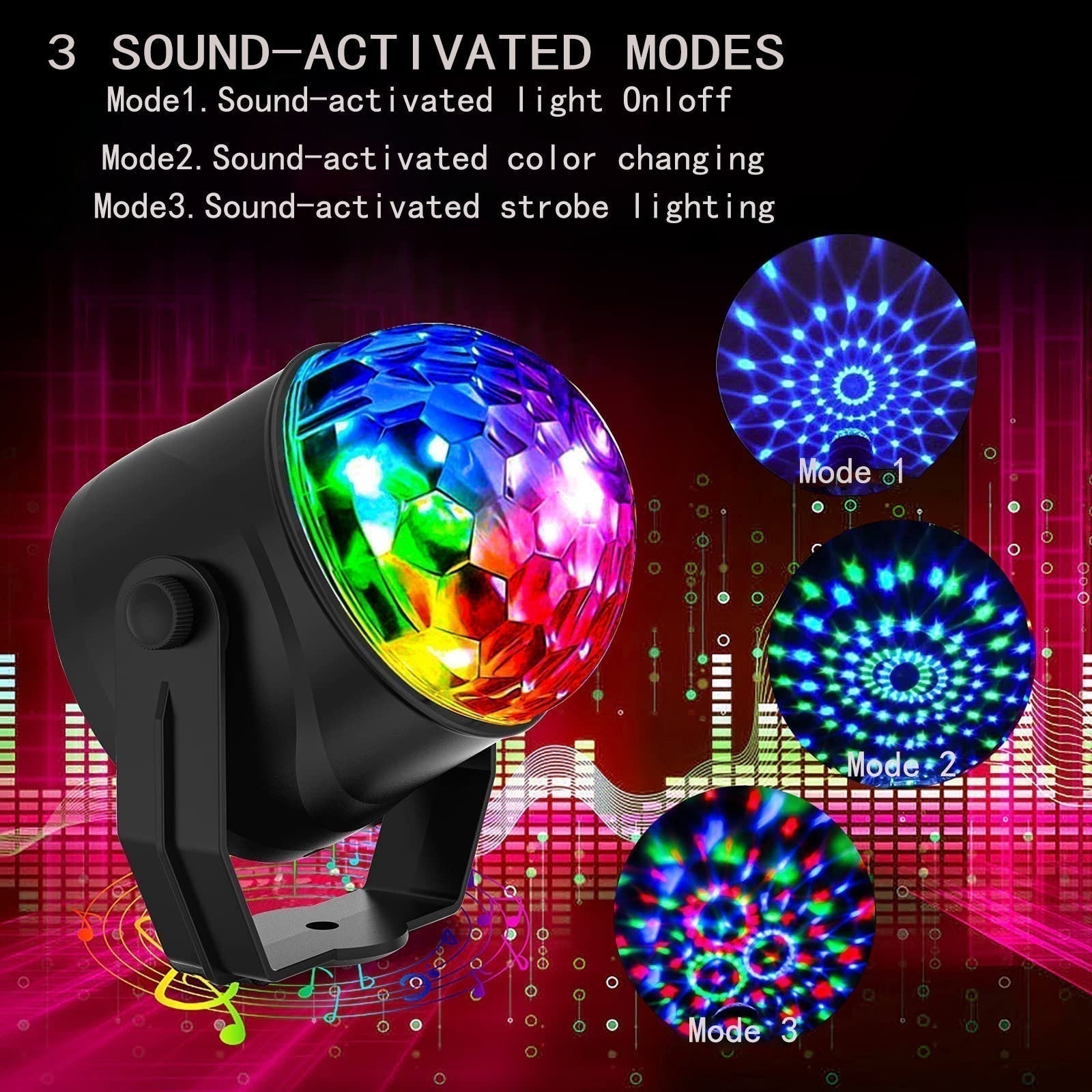 🎄 FESTIVE FEAST DEAL! 50% OFF 🔥Colorful Rotating Magic Disco Ball Light