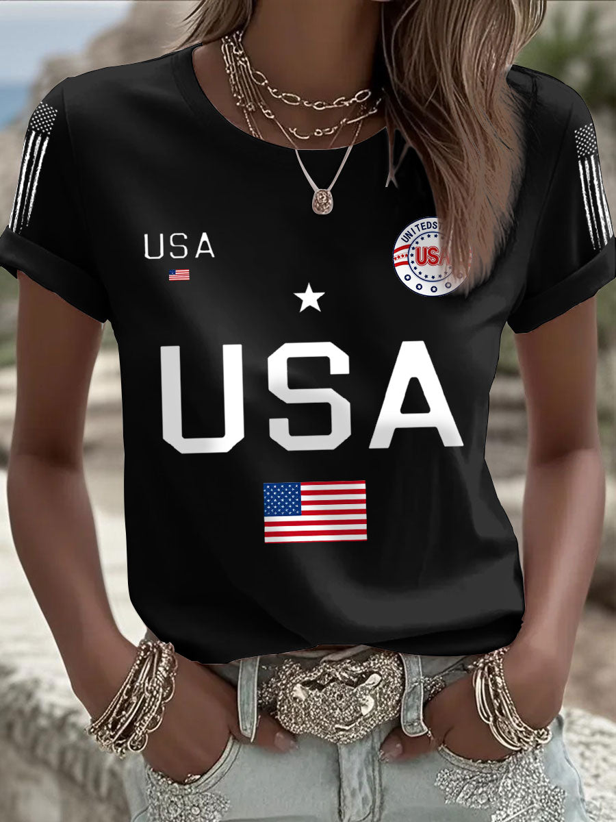 Women's USA Flag T-Shirts
