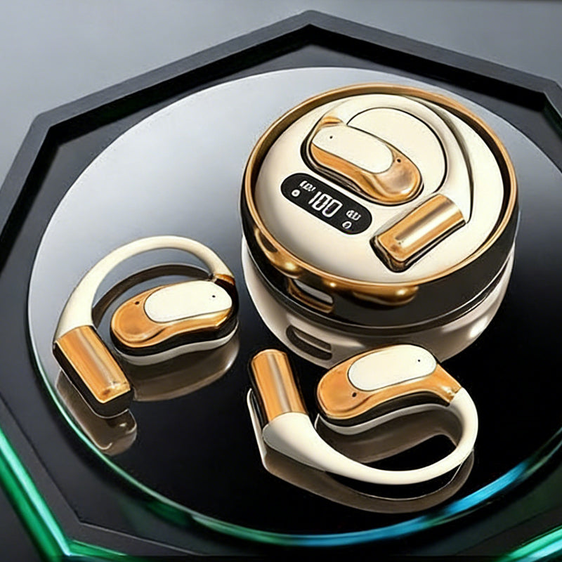 🎁 57% OFF! 🌀 Wireless Open-Ear Headphones – Air Conduction Tech, 72H Playtime & AI Noise-Canceling Calls 🎧✨