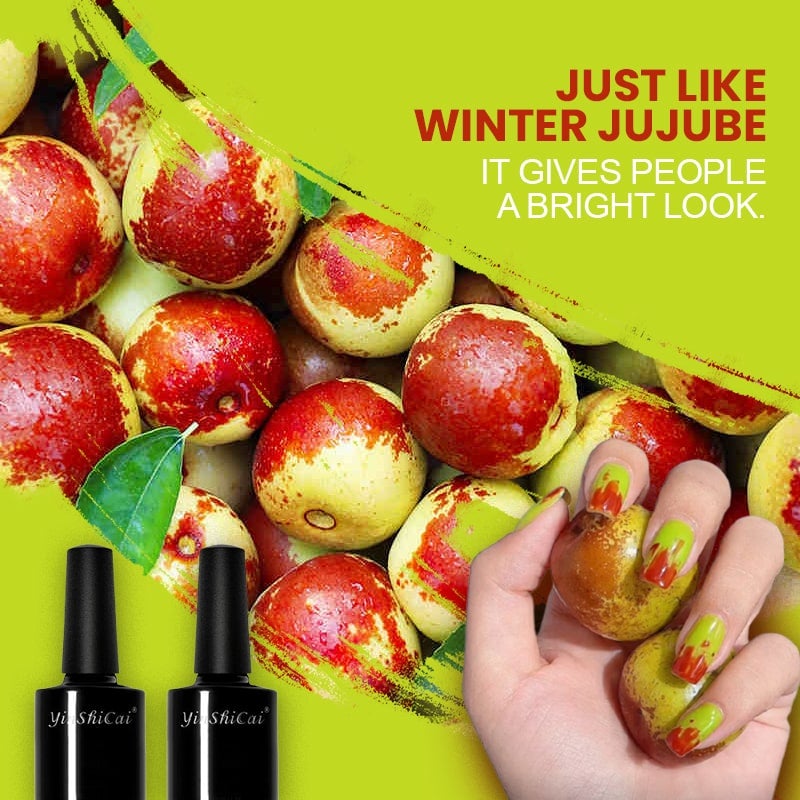 Winter Jujube Color Nail Polish（2 pcs）