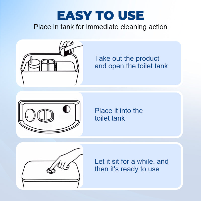 🔥HOT SALE  50%OFF🔥Buy 3 get 5 free🔥Scented Toilet Bowl Cleaner - Put in Tank