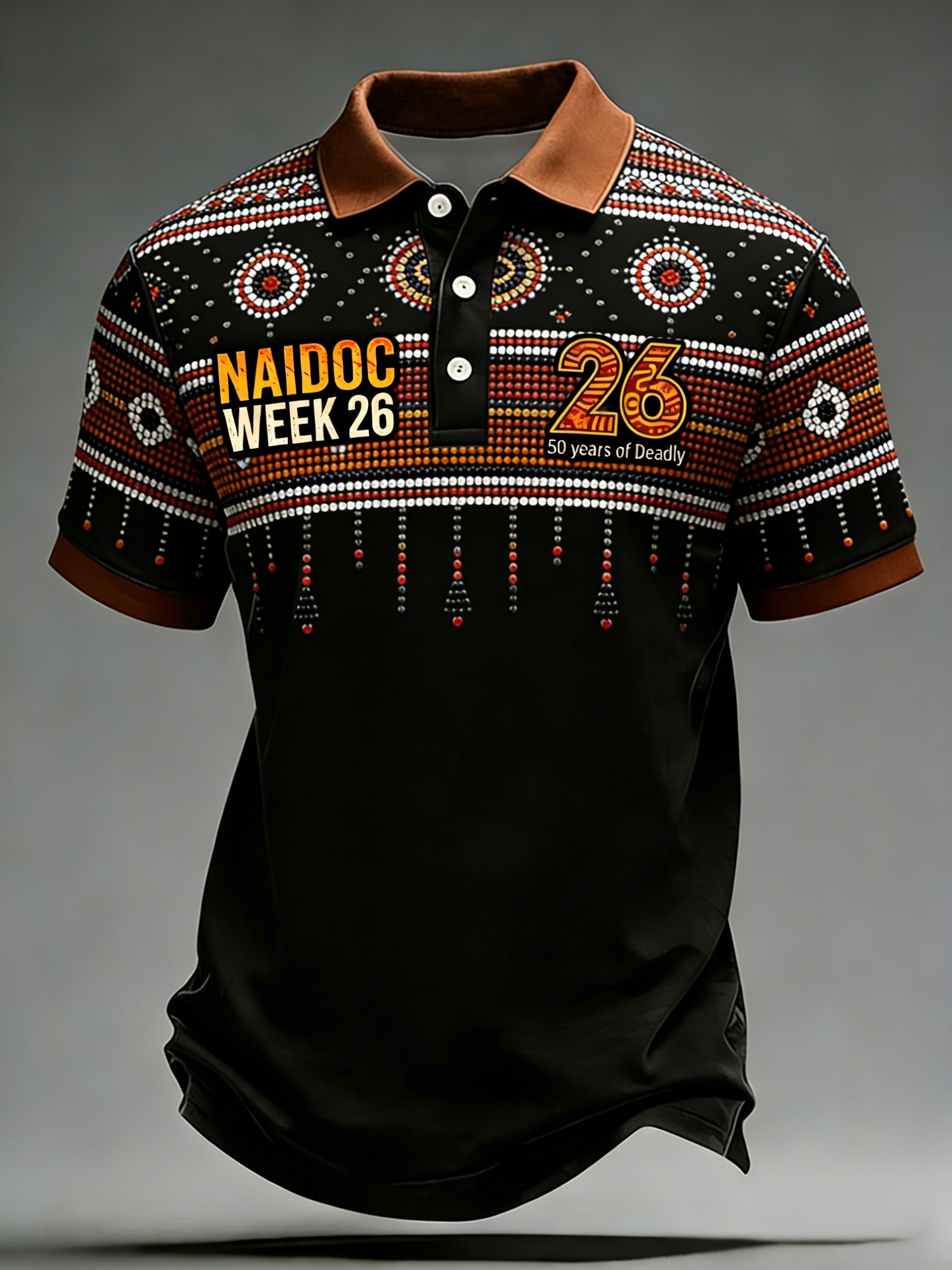 Men's  AU Aboriginal Culture Art NAIDOC Week Printed Casual Tops