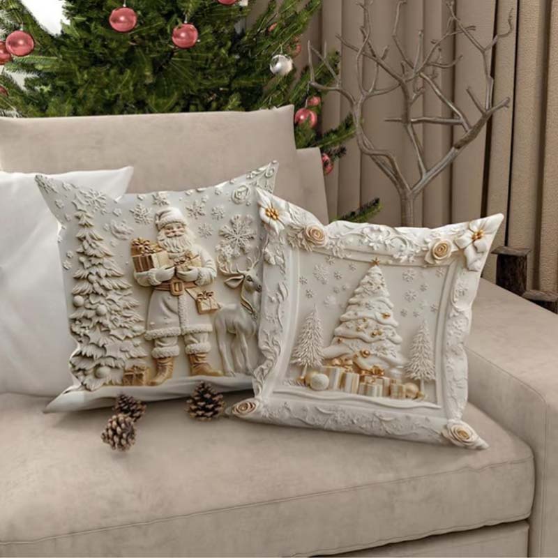Elegant Christmas Decorative Pillow Covers (50% OFF)