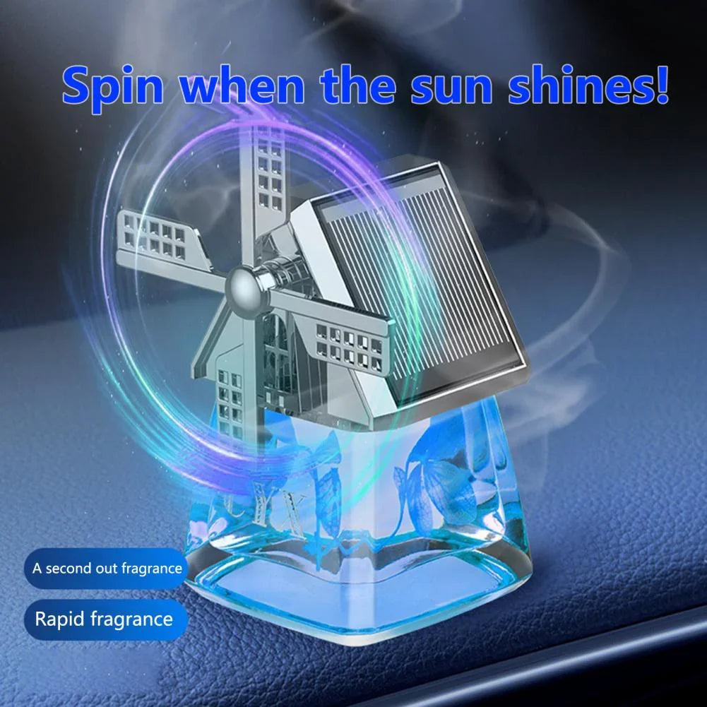 💥2025 New Style - 50% Off💥Solar-powered Windmill Aroma Car Air Freshener