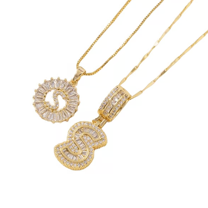 ✨2 Pack💍 Initial Letter Pendant Necklaces-Best Gift for your friends💝