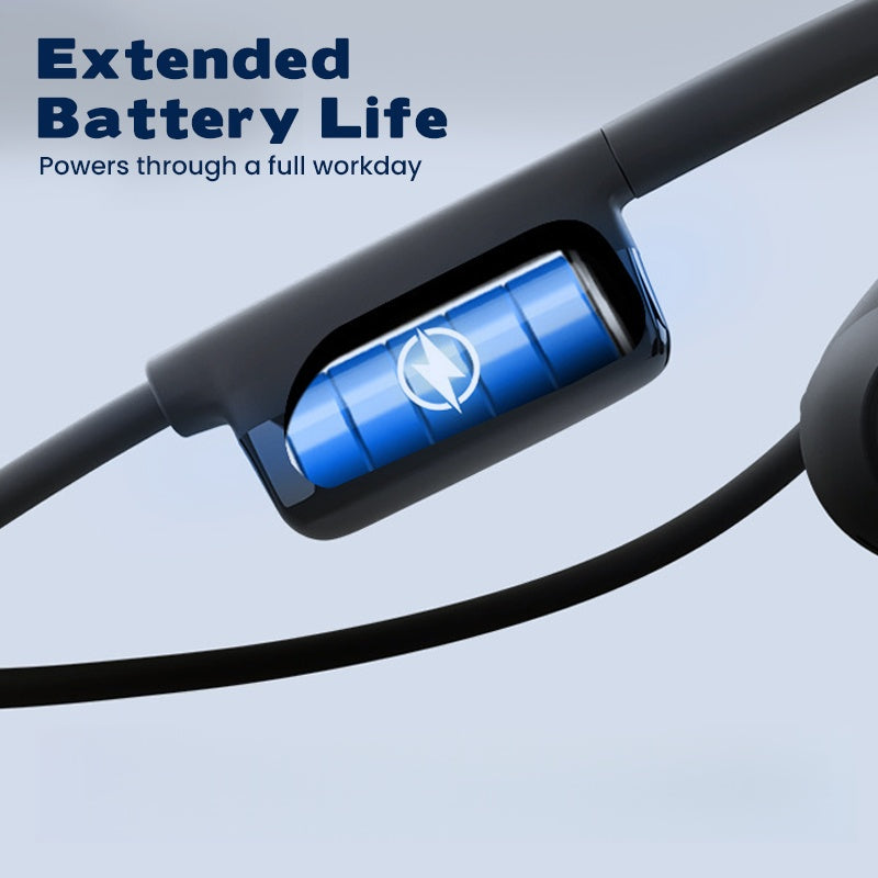 💎 50% OFF! 💎 Open-Ear Wireless Bluetooth Headset – Noise-Canceling Mic, 10H Battery & Bluetooth 5.3 🎧🚗