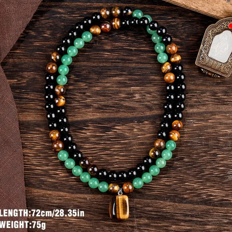 ✨Bohemian Natural Stone Beaded Necklace