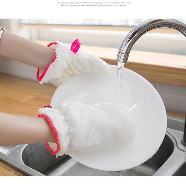 Bamboo Fiber Dishwashing Gloves