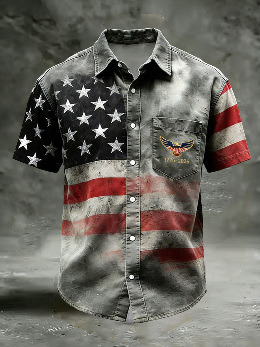 Men's American Flag Casual Shirts