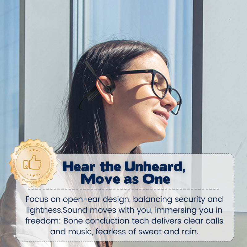 💎 50% OFF! 💎 Open-Ear Wireless Bluetooth Headset – Noise-Canceling Mic, 10H Battery & Bluetooth 5.3 🎧🚗