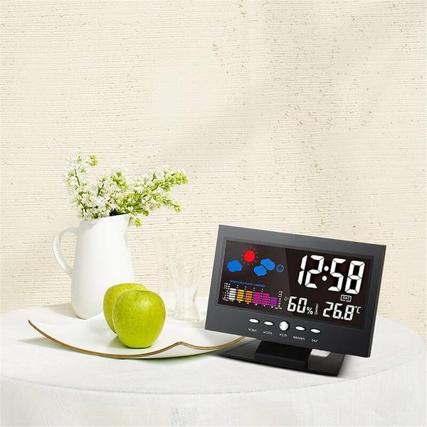 🔥Limitied Time 50% OFF🔥Digital LED Temperature Humidity Monitor Weather Forecast LED Table Alarm Clock
