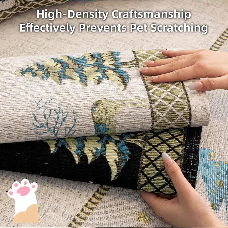 Plush Chenille Anti-Slip Couch Cover