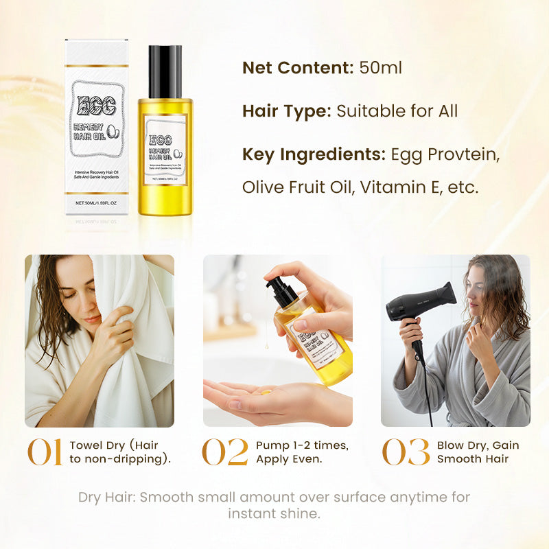 Nourishing and Repairing Hair End Smoothing and Hydrating Hair Oil