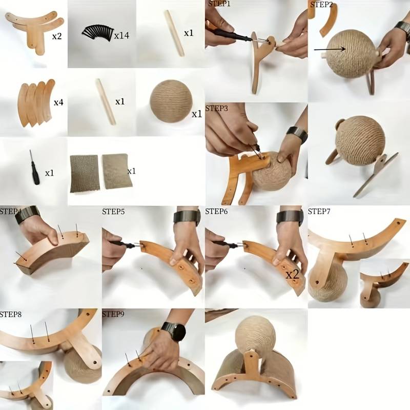 🐱 54% OFF NOW! 💖 Natural Sisal Cat Scratching Ball With Cardboard Pad – Satisfies Scratching, Durable Sisal & Protects Furniture 🧶