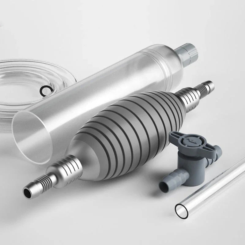 🐠 50% OFF LIMITED STOCK! ✨ Aquarium Vacuum Cleaner with Siphon - Gravel Filter & Flow Control for Effortless Water Change & Tank Maintenance 💦🌿