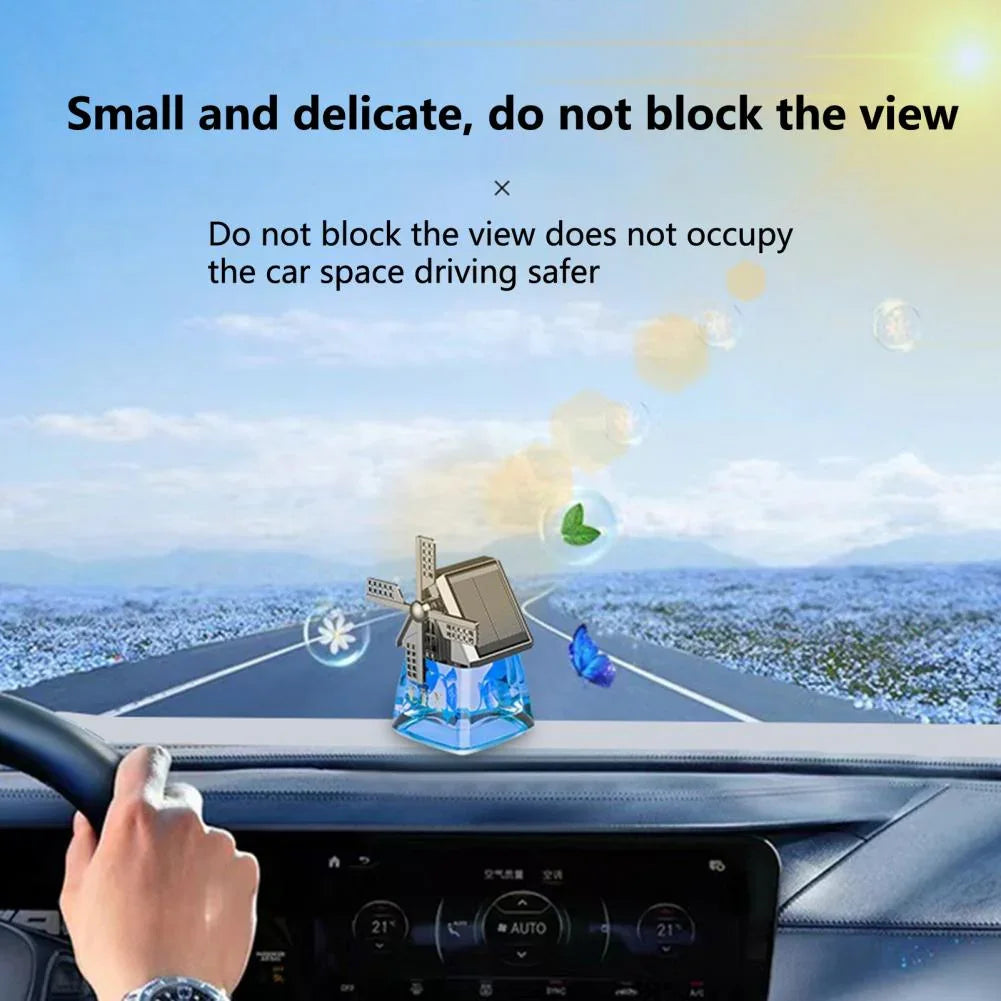 💥2025 New Style - 50% Off💥Solar-powered Windmill Aroma Car Air Freshener