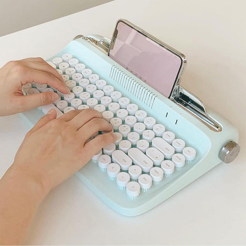 ACGAM ACTTO B303 Typewriter Retro Bluetooth Membrane Keyboard