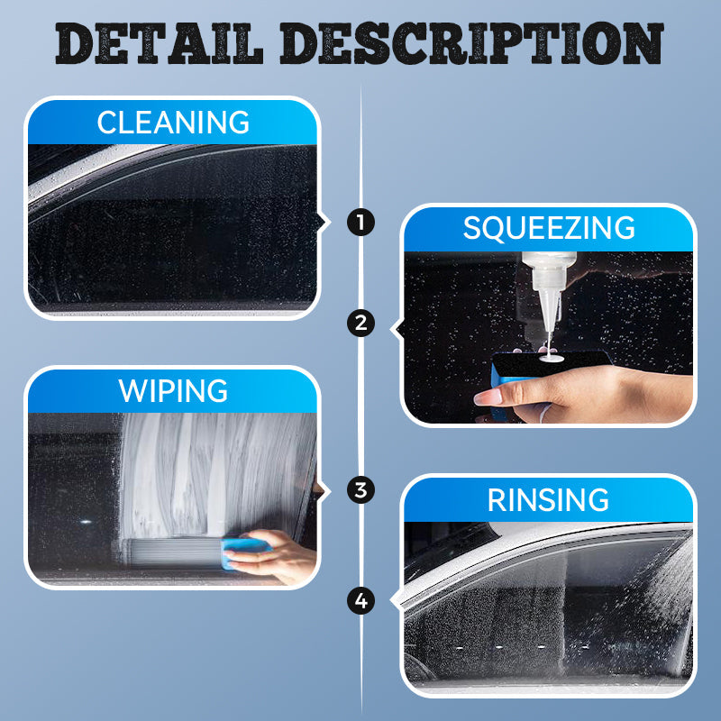⚡FLASH SALE! ✨ Car Glass Cleaner & Protective Coating - Repels Water, Prevents Fog & Dirt Build-Up, Enh Visibility in All Weather Conditions ☔🔍
