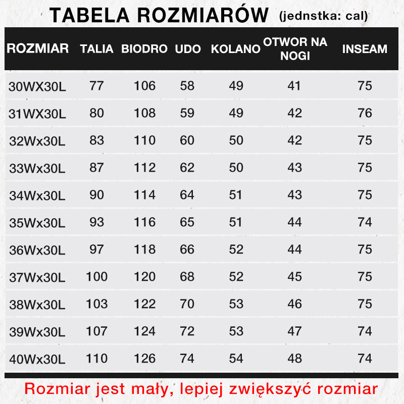 Męskie jeansy o prostym kroju z wysokim stanem