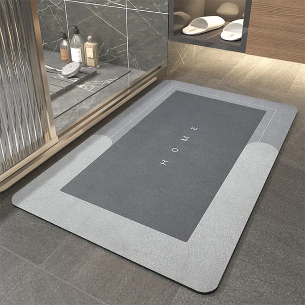 Diatomite Bath Mat, Water Absorbent Mat, 1 Count Non-slip Quick Drying Bathroom Mat, Soft Comfortable Bathroom Rug, Bathroom Accessories for Home Bathroom