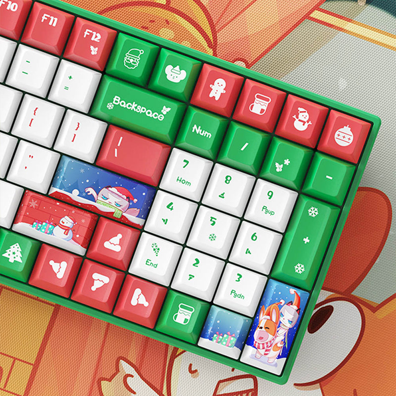 ACGAM Christmas Snowman PBT Cherry Profile Keycap Set 132 Keys