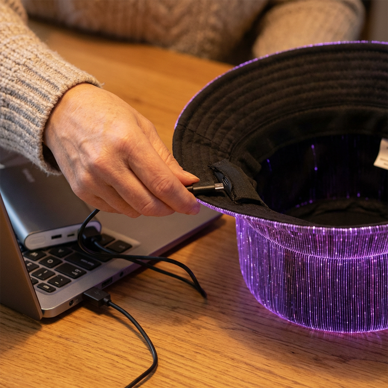 ⏳Time-Limited Special⏰| Glowing Fiber Optic Bucket Hat | Light Up the Night