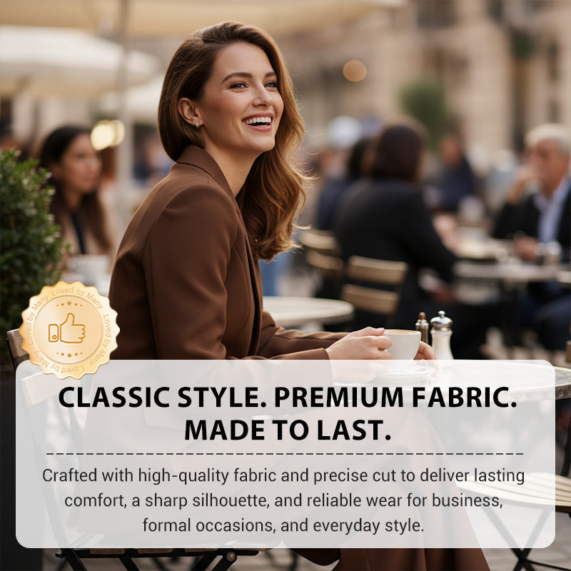 ✨ 2026 New Arrival | Women's Blazer & Wide-Leg Pants Set | Chic Office Look 🔥【-50% OFF】