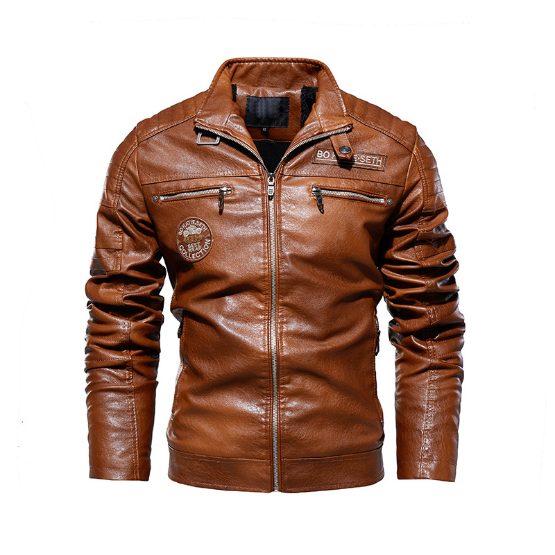 📢📢50% OFF !!!⏰Men's Lined Faux Leather Biker Jacket