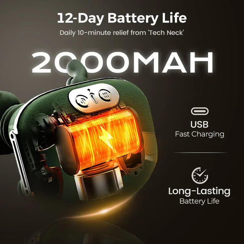 💆‍♂️ 60% OFF NOW! ✨ Portable Neck Massager – Shiatsu Kneading, 3D Deep Relief & Wireless Use 🔋