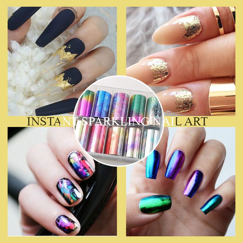 Shiny Nail Art Transfer Foils