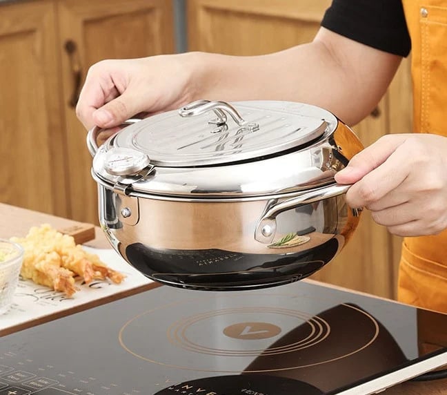 Stainless Steel Deep Fryer, Deep-fry delicious food easily